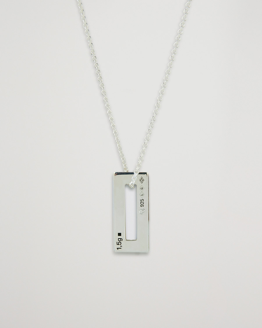 Hombres | LE GRAMME Rectangular Necklace Le 1.5 Sterling Silver | LE GRAMME | Rectangular Necklace Le 1.5 Sterling Silver