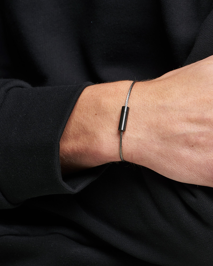 Hombres | LE GRAMME Cable Bracelet Brushed Black Ceramic 5g | LE GRAMME | Cable Bracelet Brushed Black Ceramic 5g