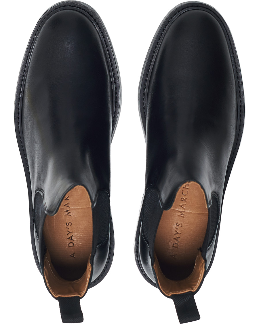 Hombres | A Day's March Leather Chelsea Boot Black | A Day's March | Leather Chelsea Boot Black