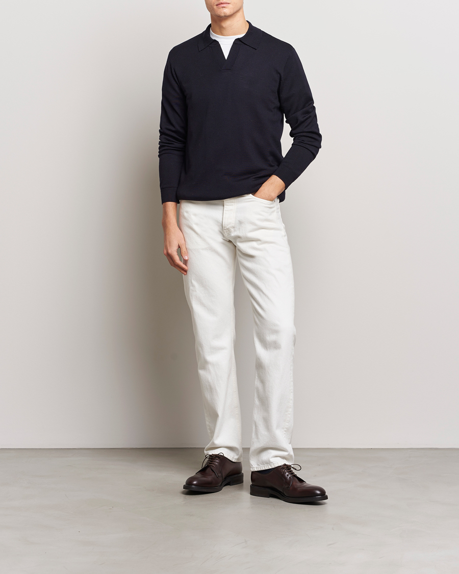 Hombres | Jerséis y prendas de punto | A Day's March | Manol Merino Polo Navy