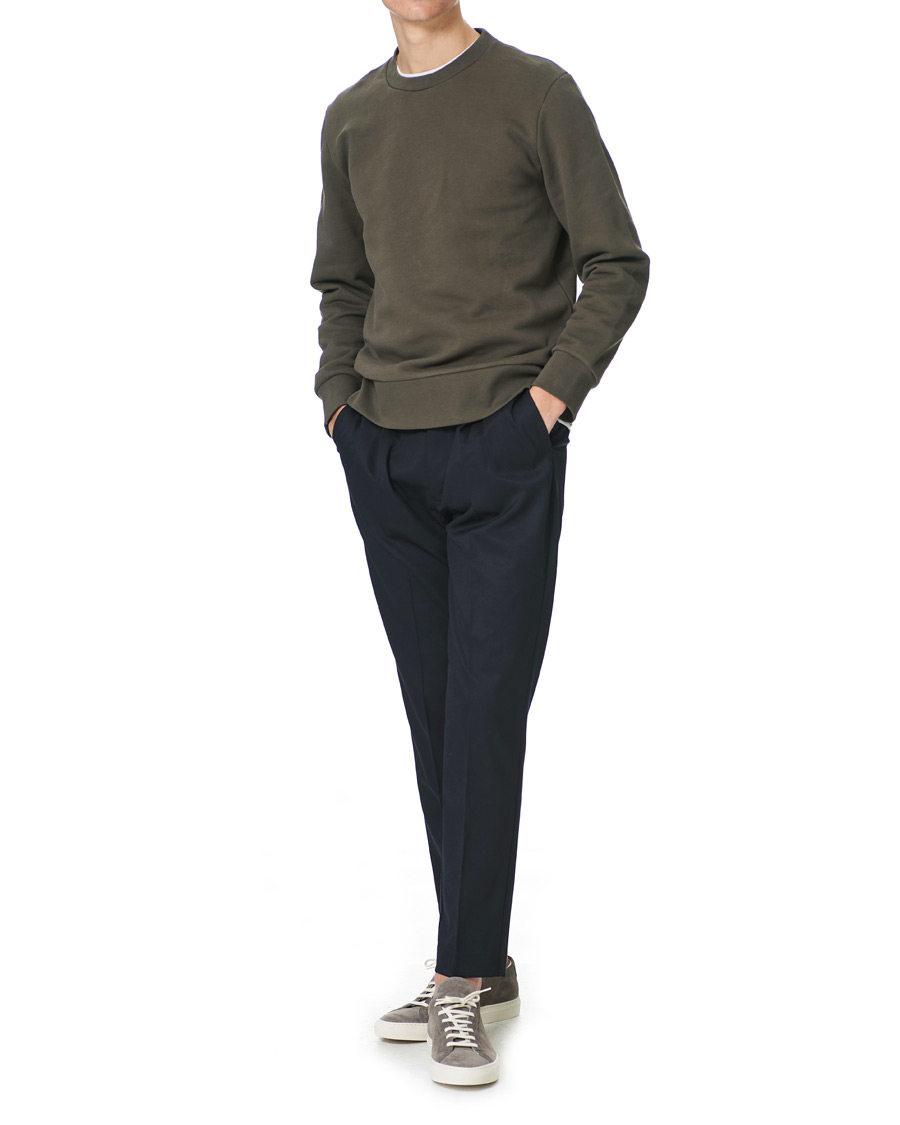 Hombres | Jerséis y prendas de punto | A Day's March | Shaw Sturdy Fleece Sweatshirt Olive
