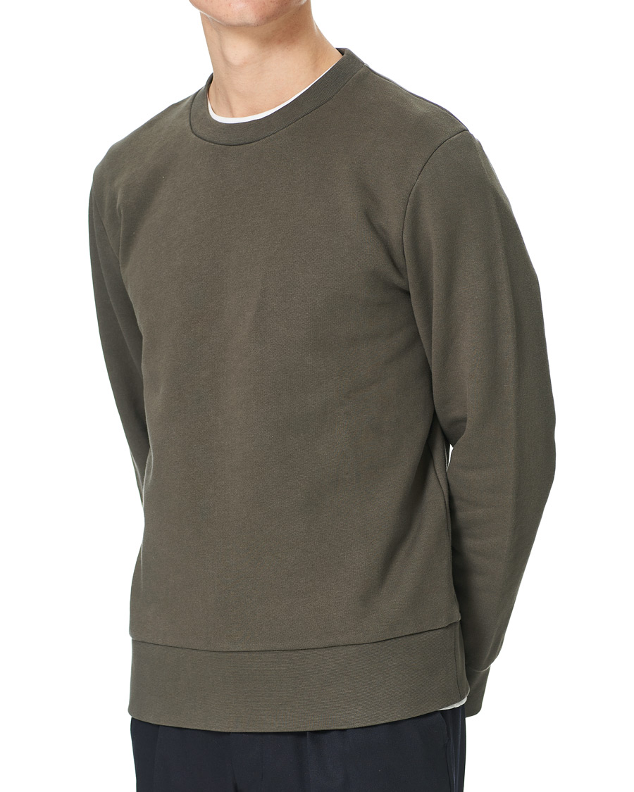 Hombres | Jerséis y prendas de punto | A Day's March | Shaw Sturdy Fleece Sweatshirt Olive