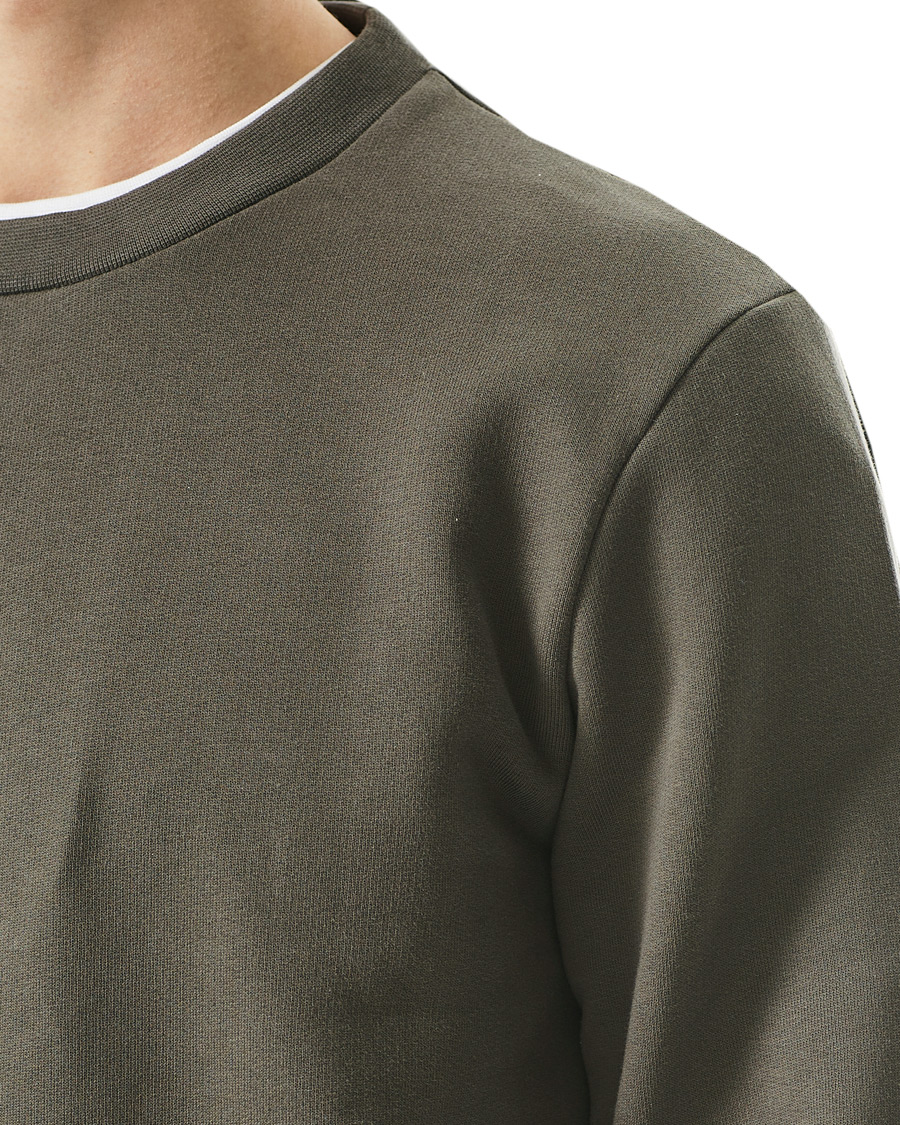 Hombres | Jerséis y prendas de punto | A Day's March | Shaw Sturdy Fleece Sweatshirt Olive