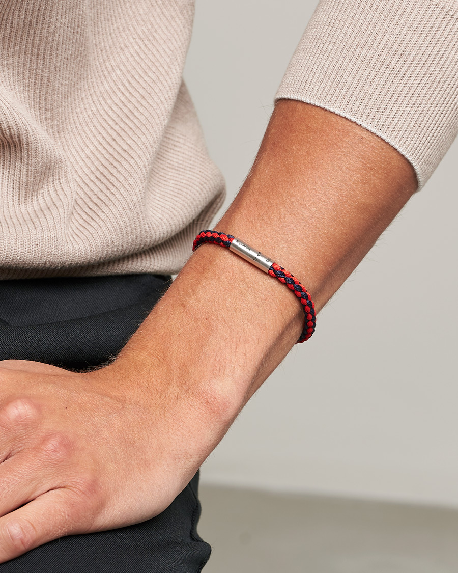 Hombres | Joyas | LE GRAMME | X Orlebar Brown Nato Bracelet Navy/Red