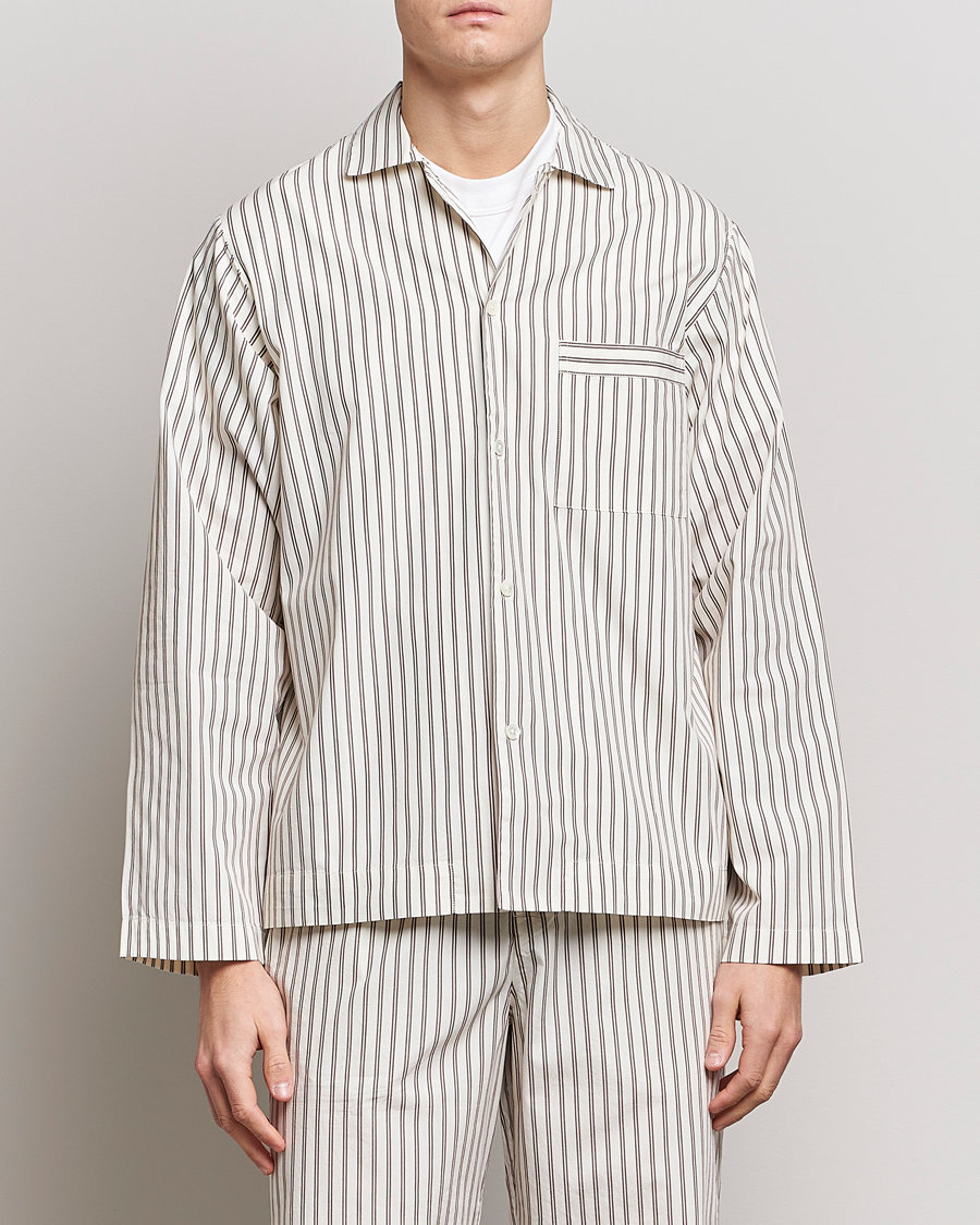 Hombres | Regalos | Tekla | Poplin Pyjama Shirt Hopper Stripes