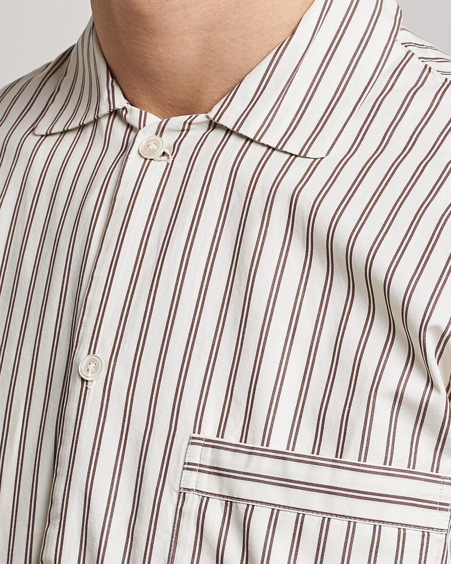 Hombres | Pijamas y batas | Tekla | Poplin Pyjama Shirt Hopper Stripes