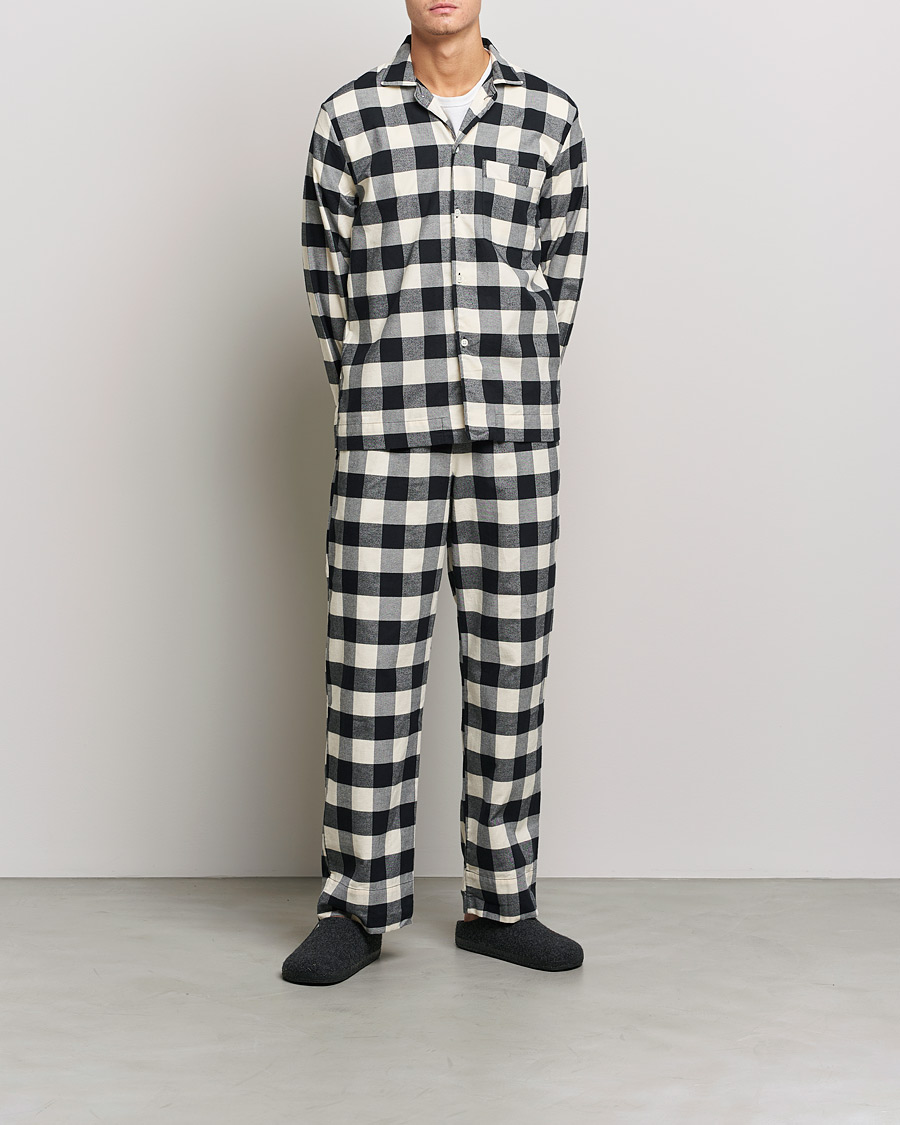 Hombres | Pijamas y batas | Tekla | Pyjama Pants Black Gingham