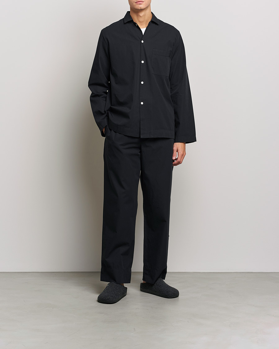 Hombres | Pijamas y batas | Tekla | Poplin Pyjama Pants All Black