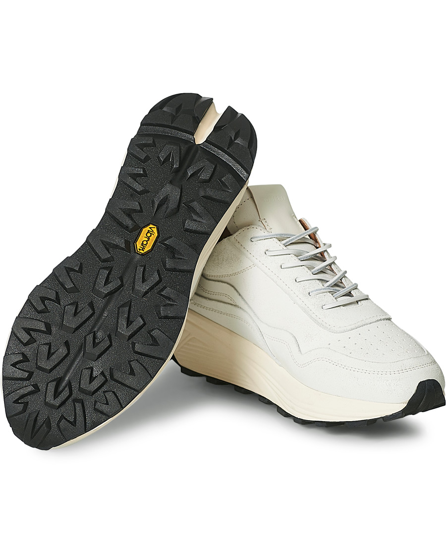 Hombres | Buttero Vinci Bianchetto Leather Running Sneaker Off White | Buttero | Vinci Bianchetto Leather Running Sneaker Off White