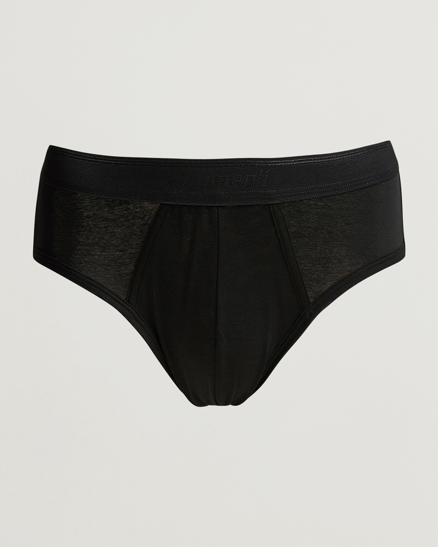 Hombres | Ropa interior y calcetines | Zimmerli of Switzerland | Mercerized Cotton Briefs Black