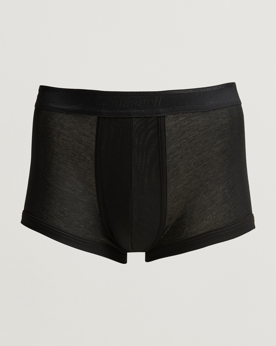 Hombres | Ropa interior y calcetines | Zimmerli of Switzerland | Mercerized Cotton Boxer Briefs Black