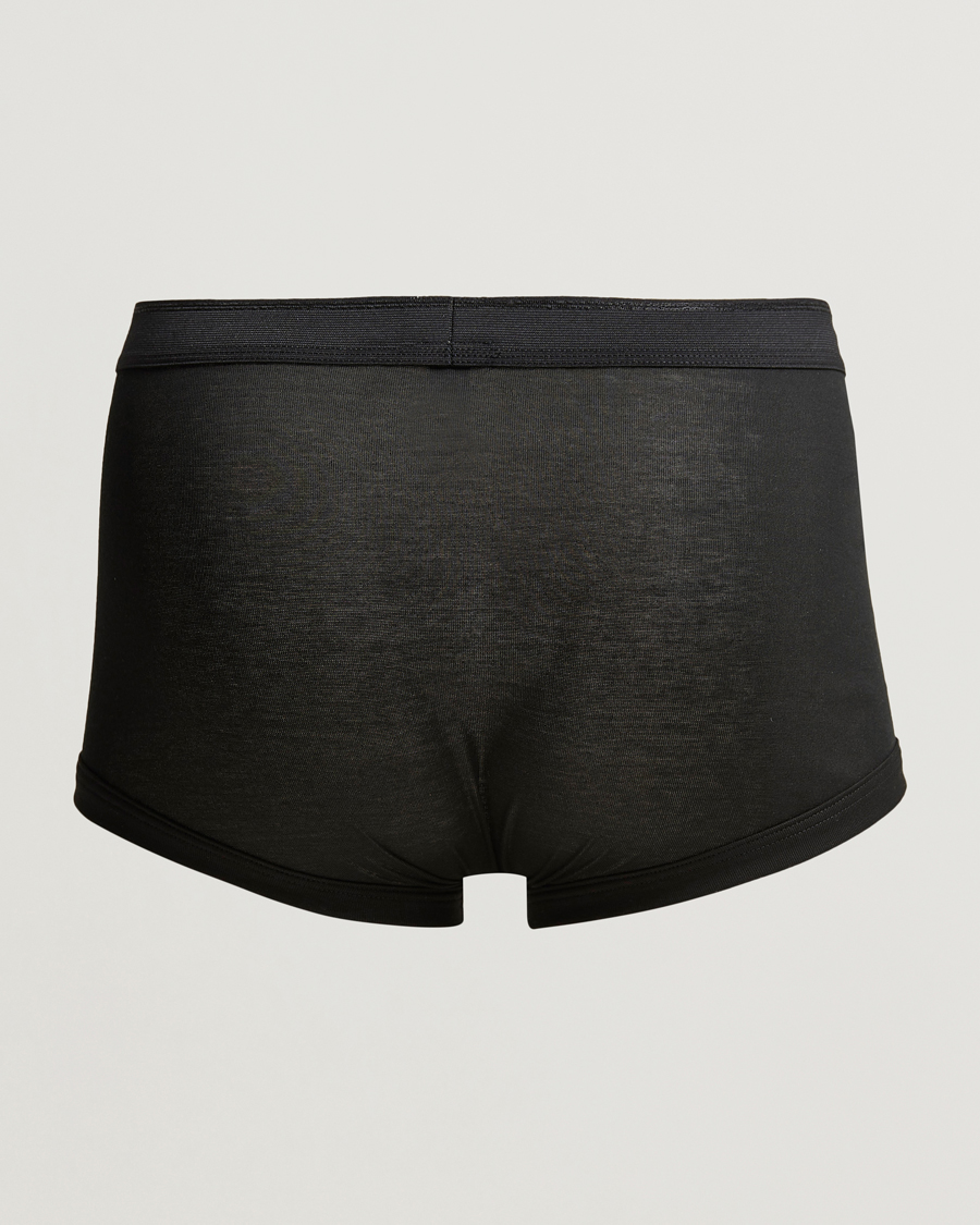 Hombres | Ropa interior y calcetines | Zimmerli of Switzerland | Mercerized Cotton Boxer Briefs Black