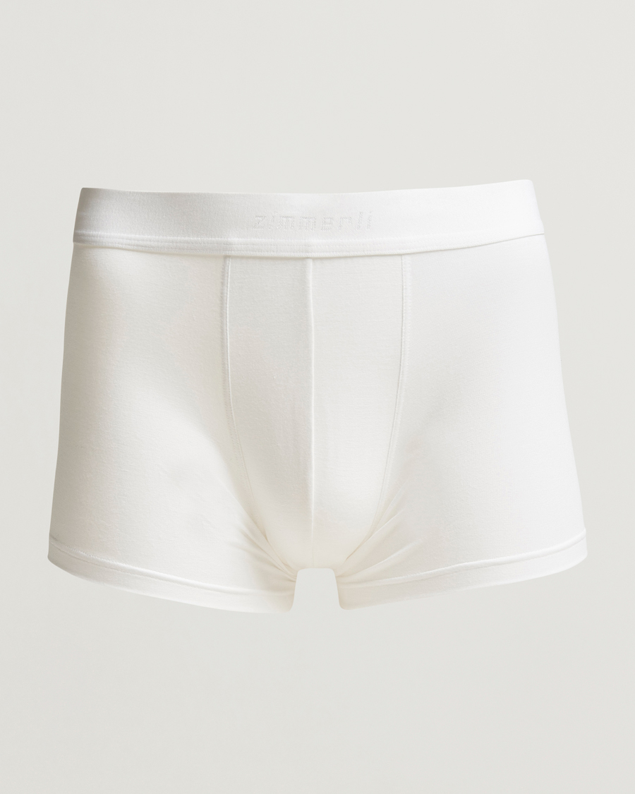 Hombres | Ropa interior y calcetines | Zimmerli of Switzerland | Micro Modal Boxer Briefs White
