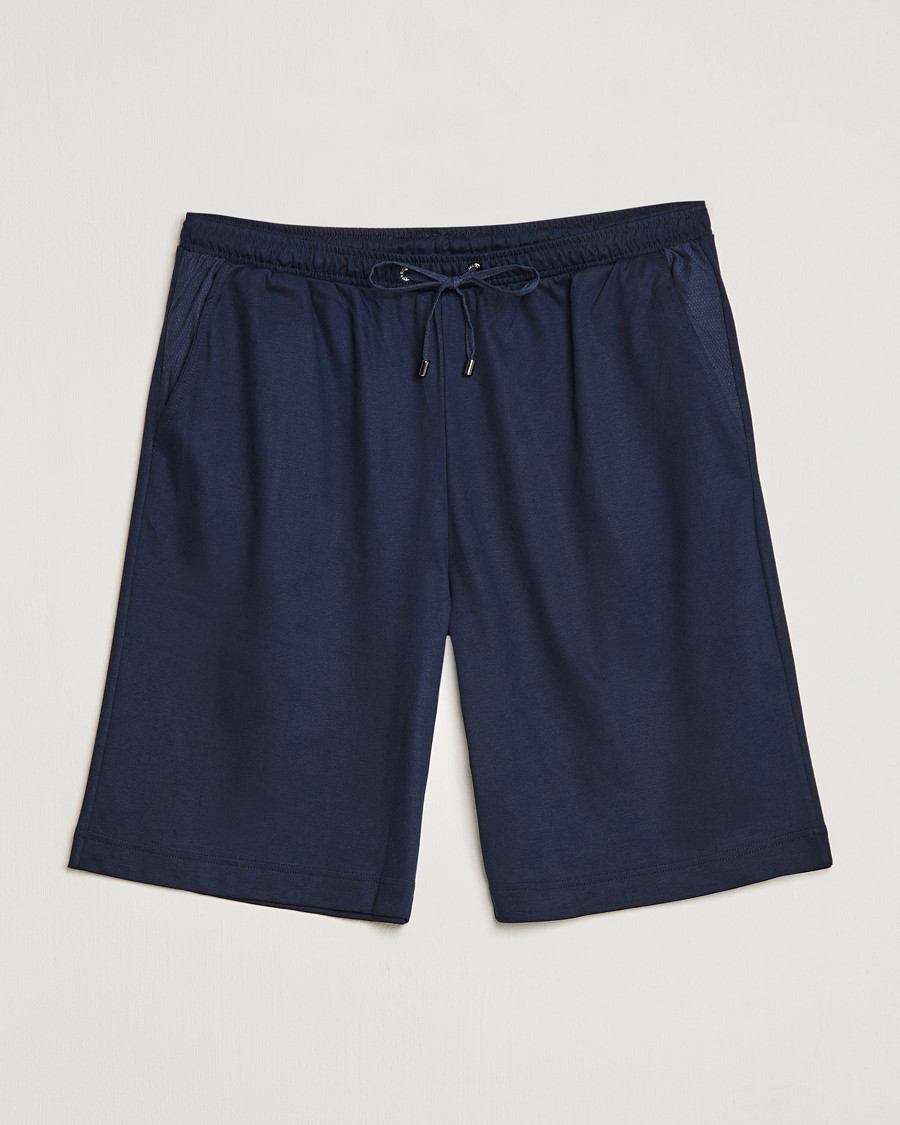 Hombres | Pijamas y batas | Zimmerli of Switzerland | Cotton/Modal Loungewear Shorts Midnight