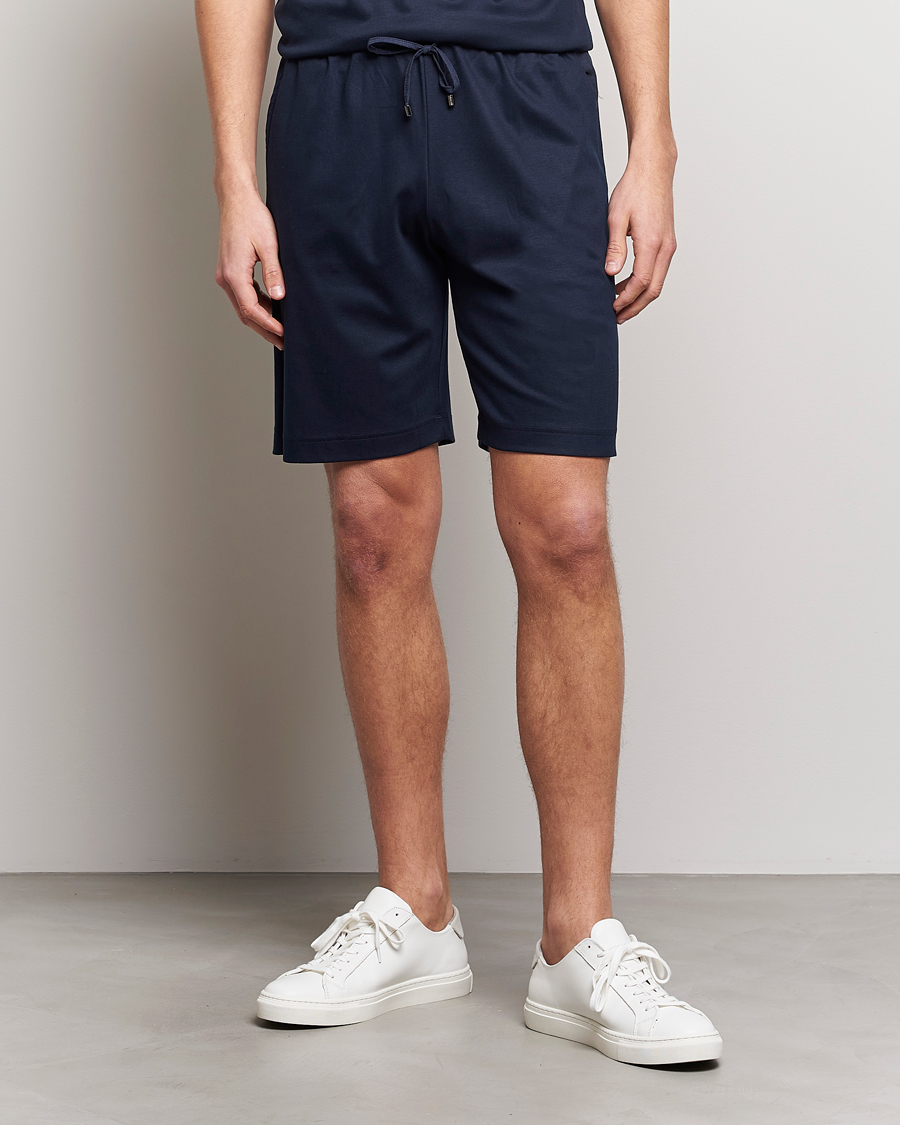 Hombres | Pijamas y batas | Zimmerli of Switzerland | Cotton/Modal Loungewear Shorts Midnight