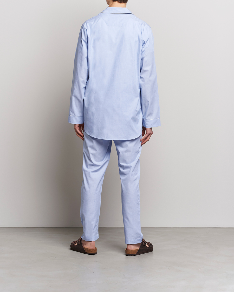 Hombres | Zimmerli of Switzerland | Zimmerli of Switzerland | Mercerized Cotton Pyjamas Light Blue