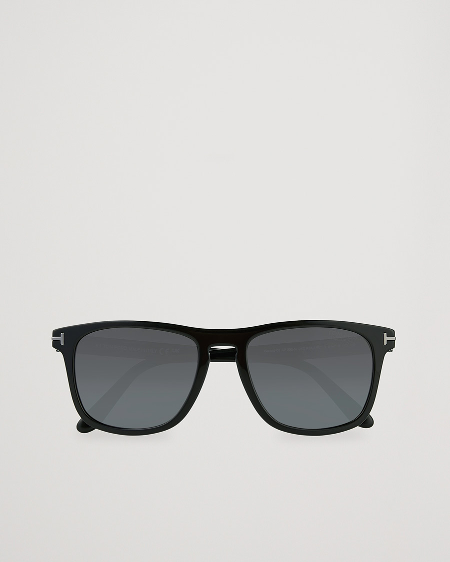 Hombres | Gafas de sol | Tom Ford | Gerard Polarized Sunglasses Shiny Black/Smoke