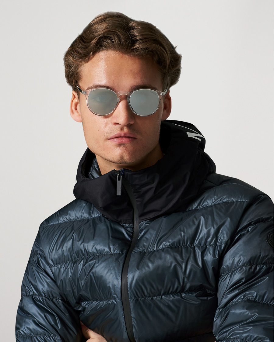 Hombres |  | Moncler Lunettes | Violle Polarized Sunglasses Crystal/Green Mirror