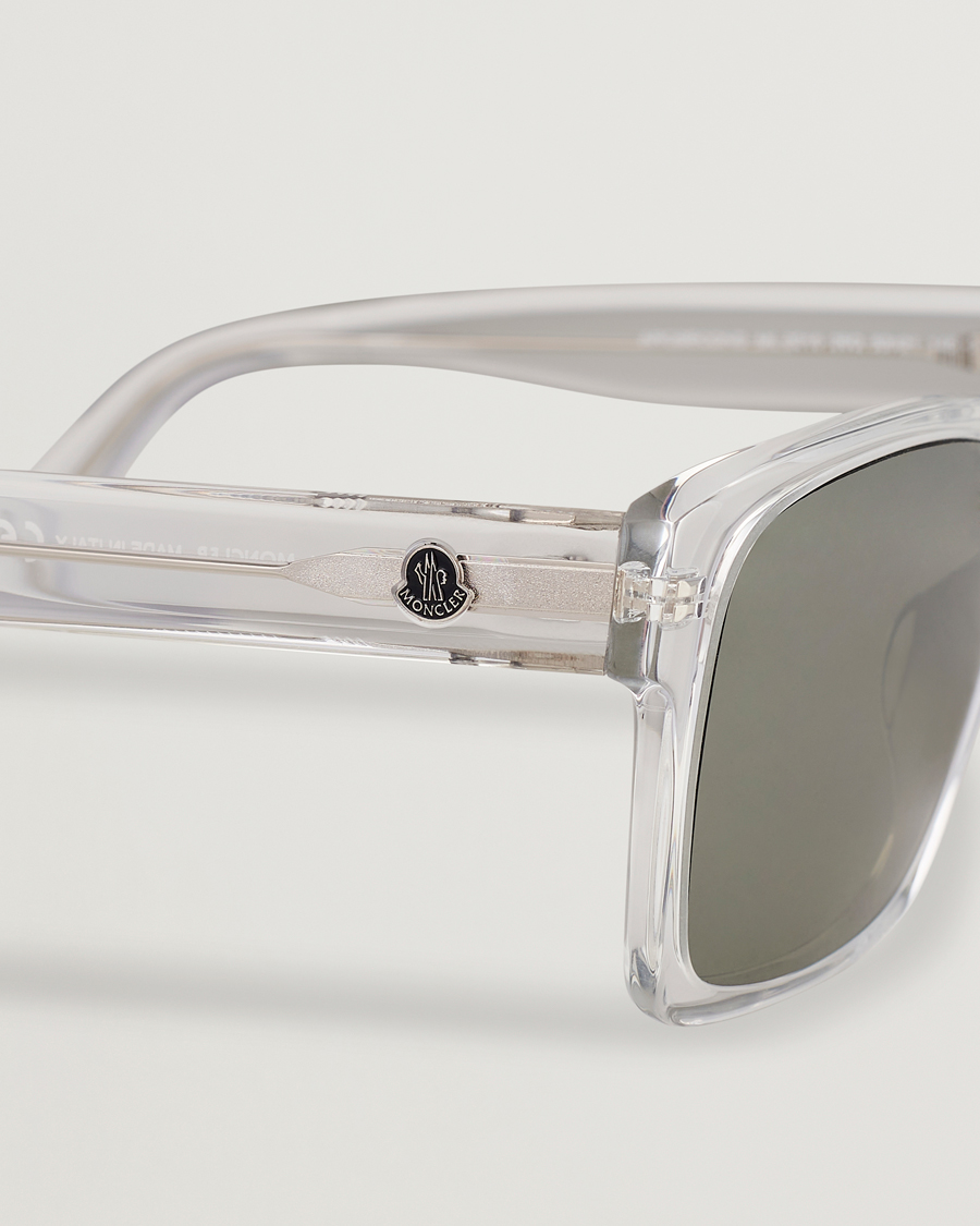 Hombres | Moncler Lunettes Arcsecond Sunglasses Crystal/Green Mirror | Moncler Lunettes | Arcsecond Sunglasses Crystal/Green Mirror