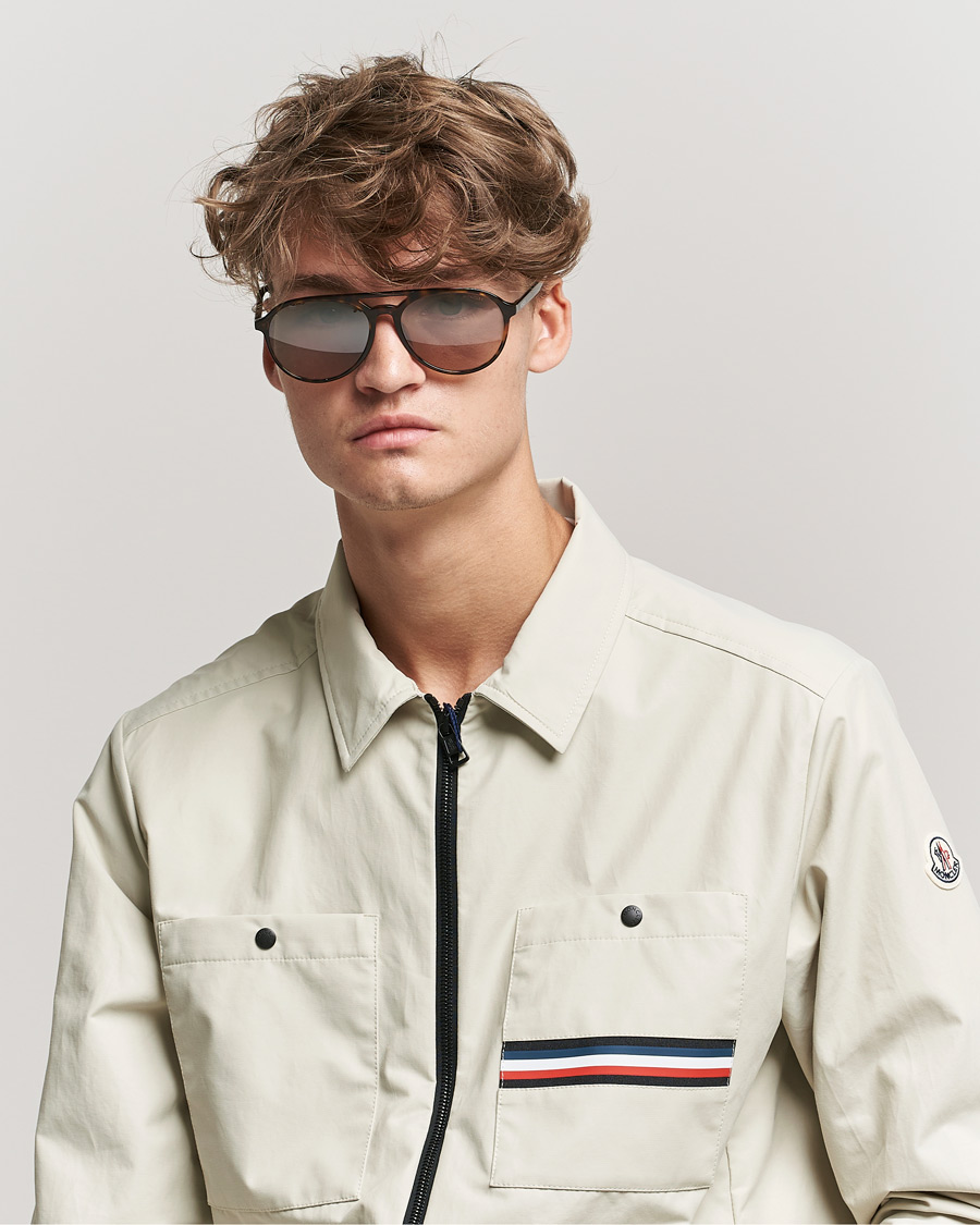 Hombres | Moncler Lunettes ML0228 Sunglasses Dark Havana/Roviex | Moncler Lunettes | ML0228 Sunglasses Dark Havana/Roviex
