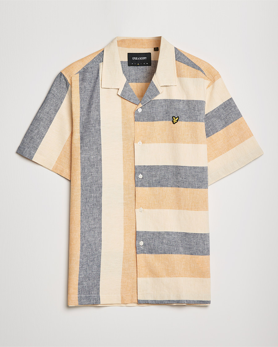 Hombres | Camisas | Lyle & Scott | Artisinal Resort Short Sleeve Shirt Gold Haze