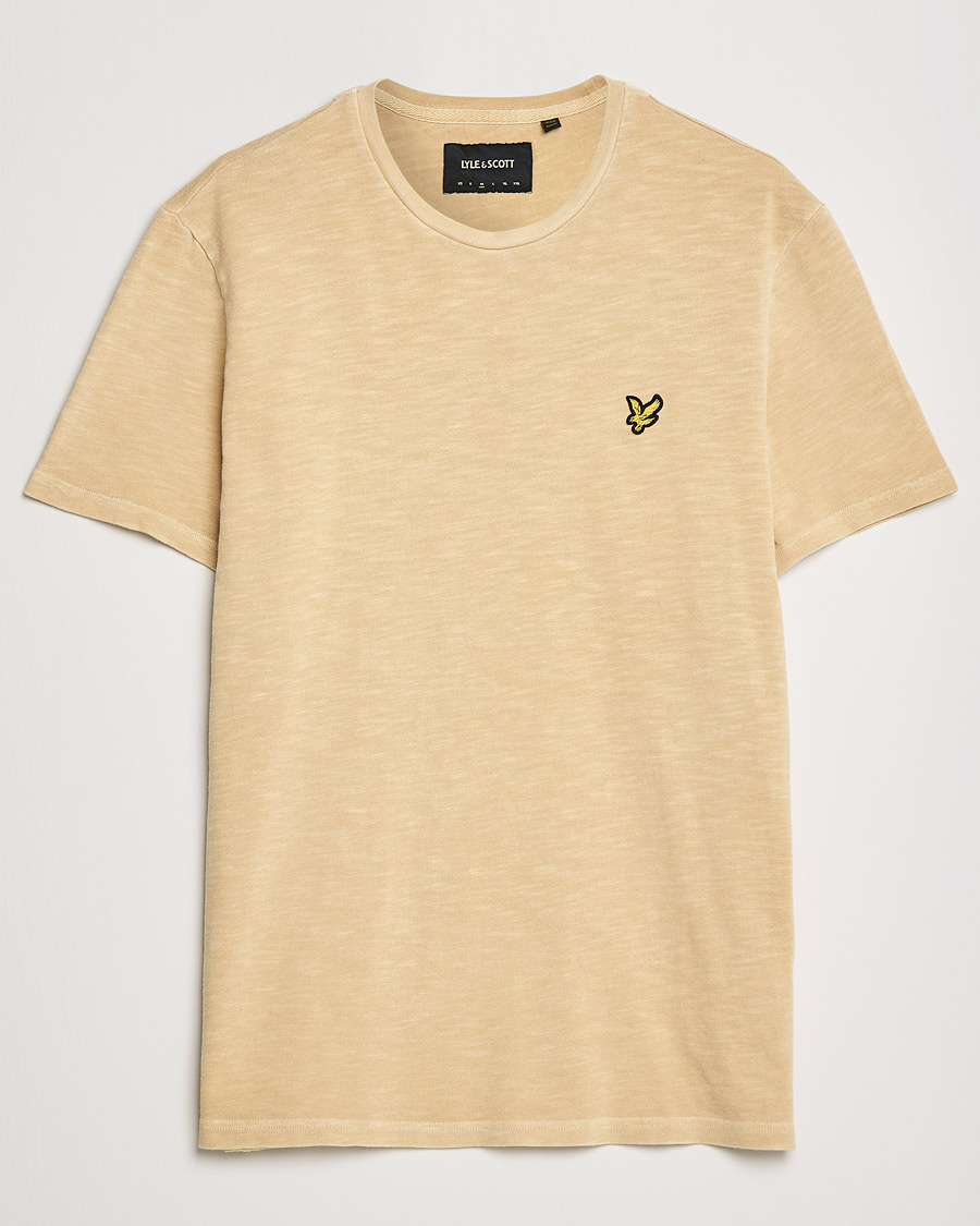 Hombres | Camisetas | Lyle & Scott | Cotton Slub T-shirt Gold Haze