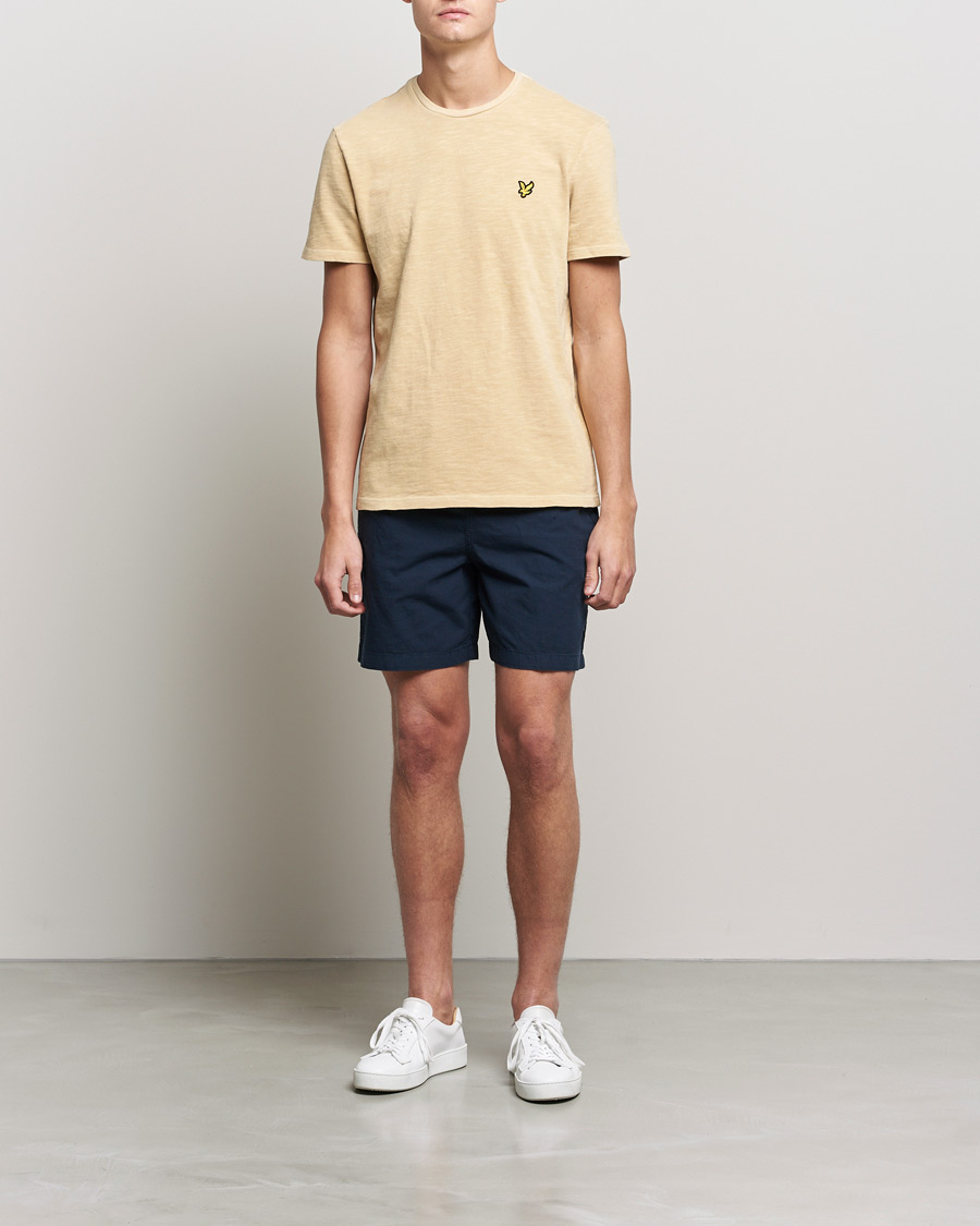 Hombres | Camisetas | Lyle & Scott | Cotton Slub T-shirt Gold Haze