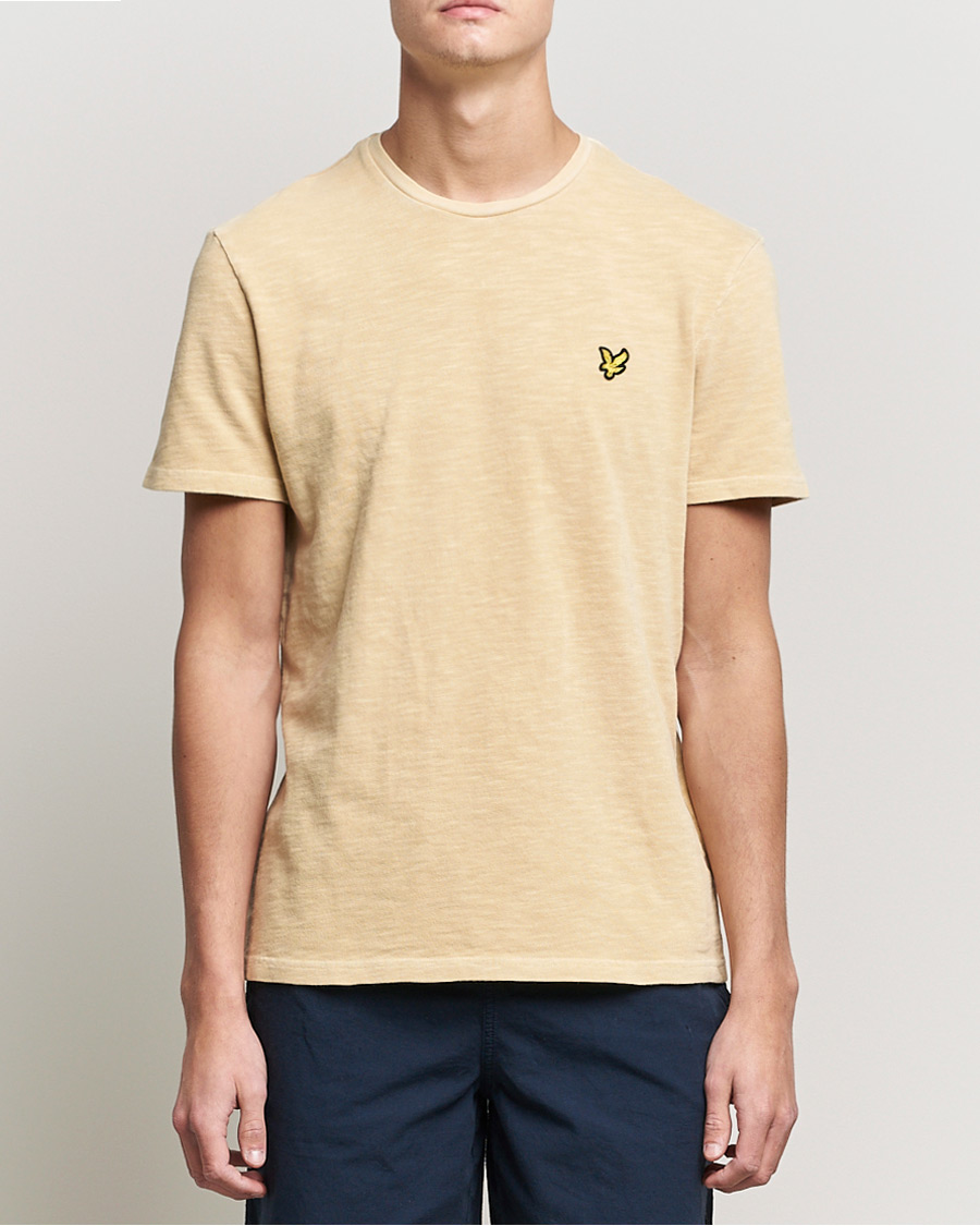 Hombres | Camisetas | Lyle & Scott | Cotton Slub T-shirt Gold Haze