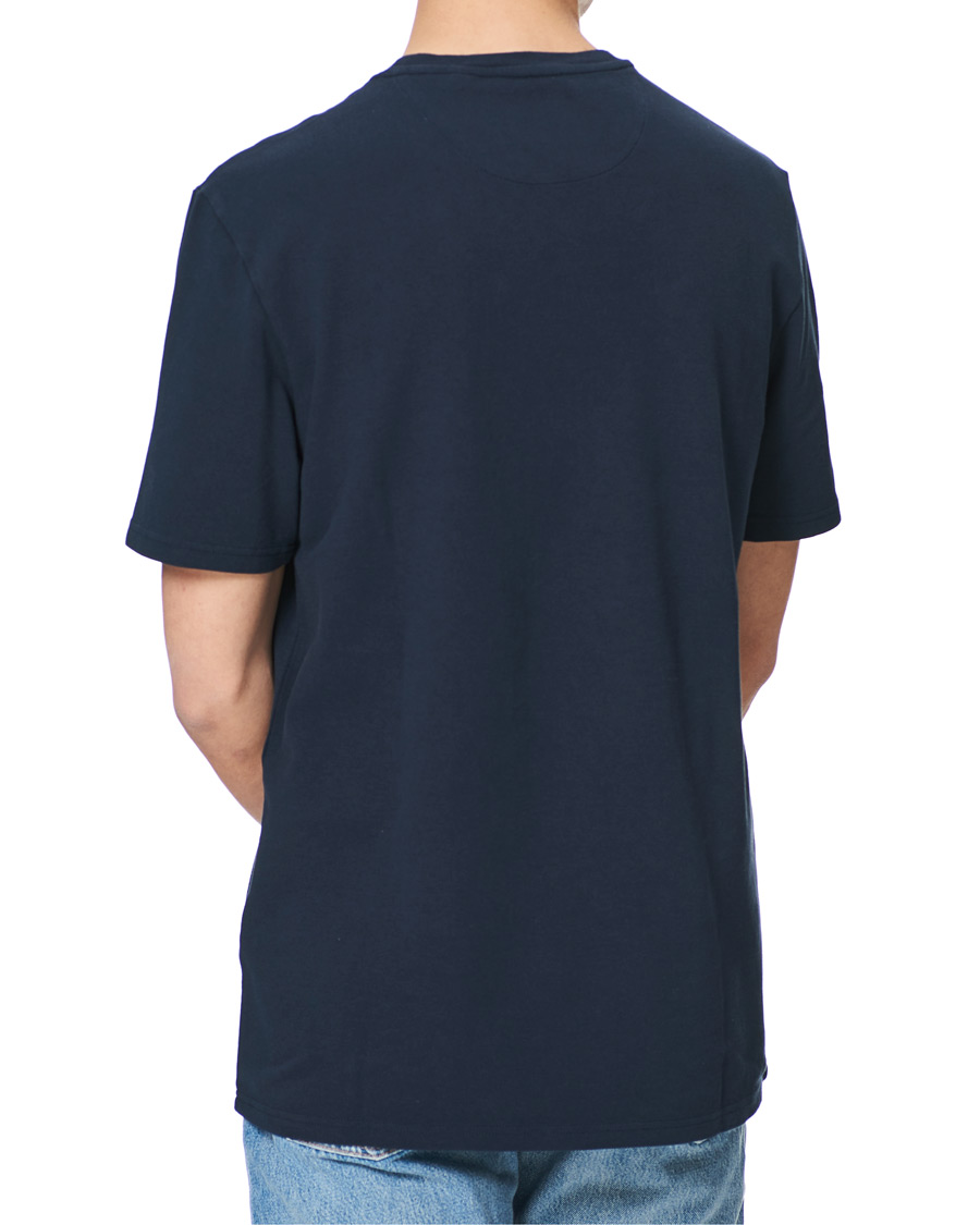 Hombres | Camisetas | Lyle & Scott | Sandwash Pique T-shirt Dark Navy