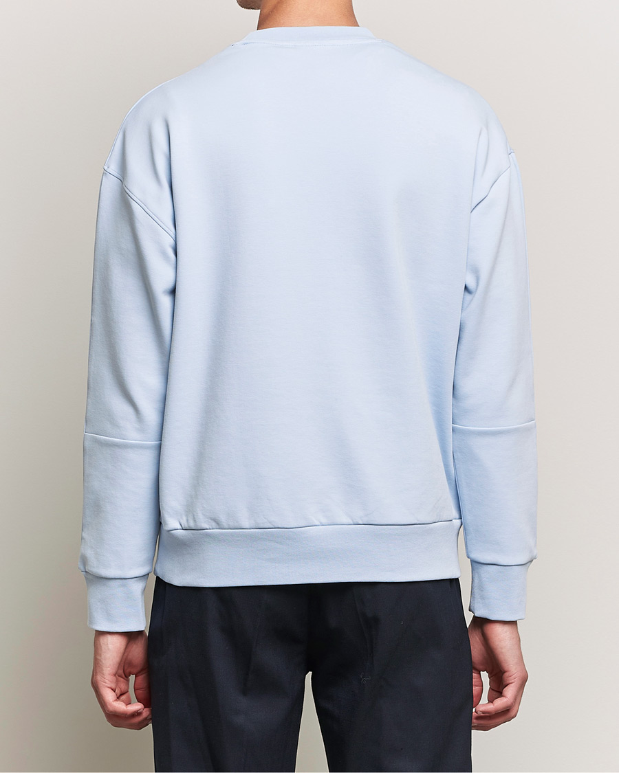 Hombres | Jerséis y prendas de punto | Calvin Klein | Debossed Logo Crew Neck Sweatshirt Bayshore Blue