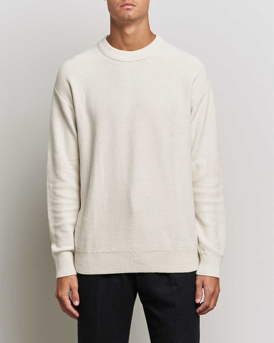 Hombres | Jerséis y prendas de punto | Calvin Klein | Texture Knitted Sweater Stony Beige