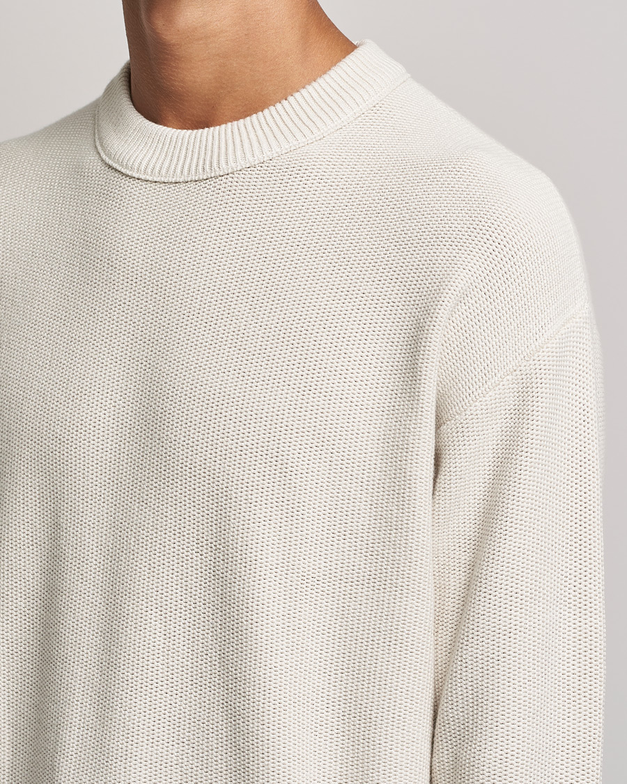 Hombres | Jerséis y prendas de punto | Calvin Klein | Texture Knitted Sweater Stony Beige