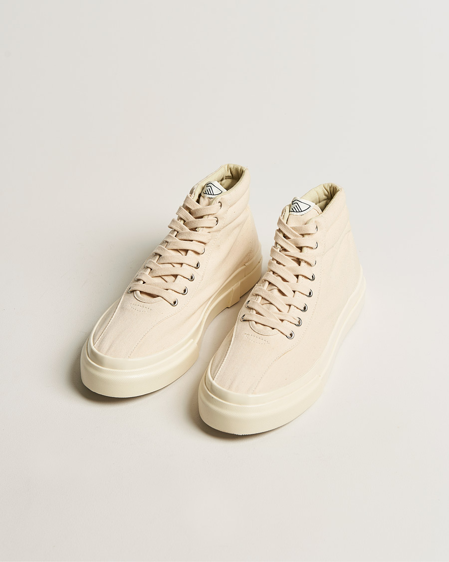 Hombres | Stepney Workers Club Varden High Top Canvas Sneaker Ecru Raw | Stepney Workers Club | Varden High Top Canvas Sneaker Ecru Raw