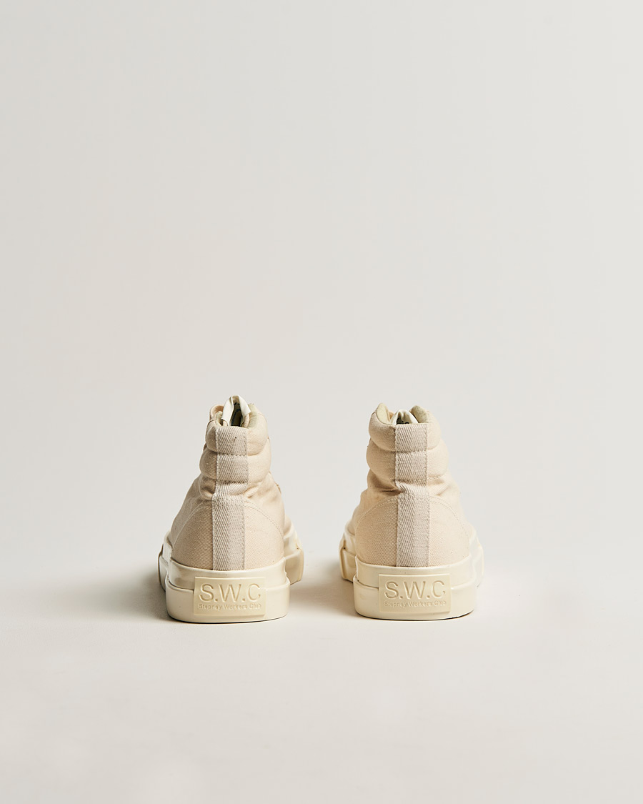 Hombres | Stepney Workers Club Varden High Top Canvas Sneaker Ecru Raw | Stepney Workers Club | Varden High Top Canvas Sneaker Ecru Raw