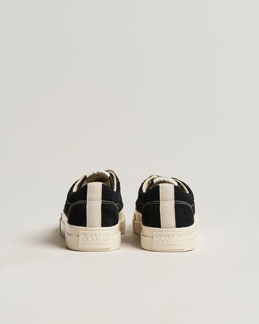 Hombres | Zapatillas | Stepney Workers Club | Dellow Suede Sneaker Black/Ecru