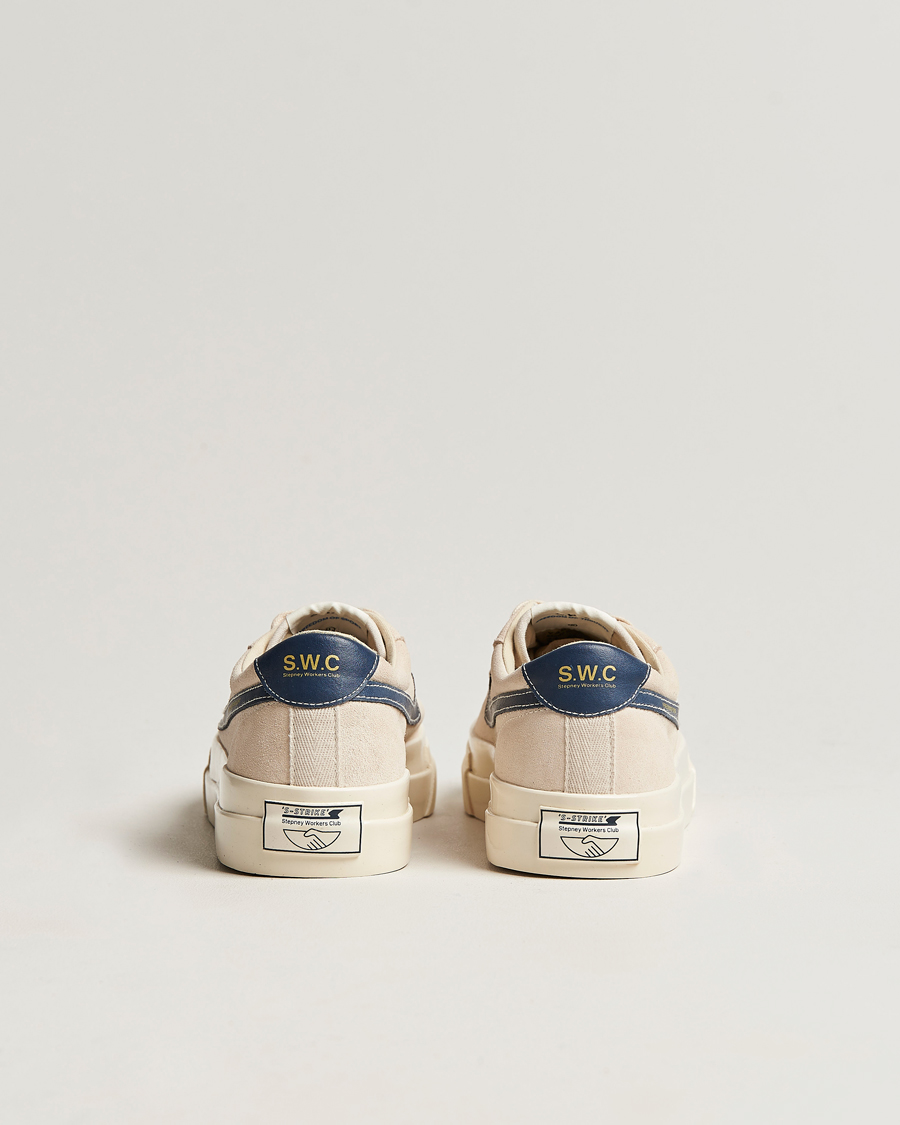 Hombres | Stepney Workers Club Dellow Suede Sneaker Ecru/Navy | Stepney Workers Club | Dellow Suede Sneaker Ecru/Navy