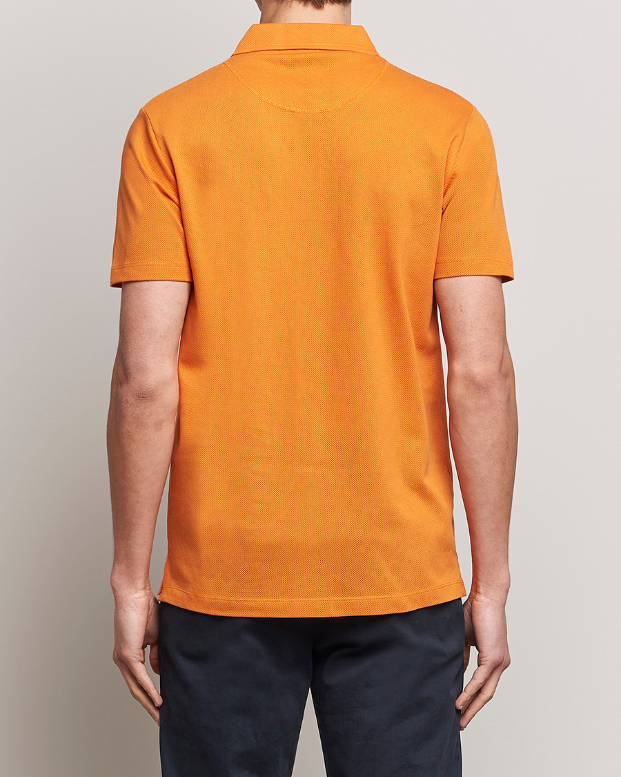 Hombres | Polos | Sunspel | Riviera Polo Shirt Flame Orange