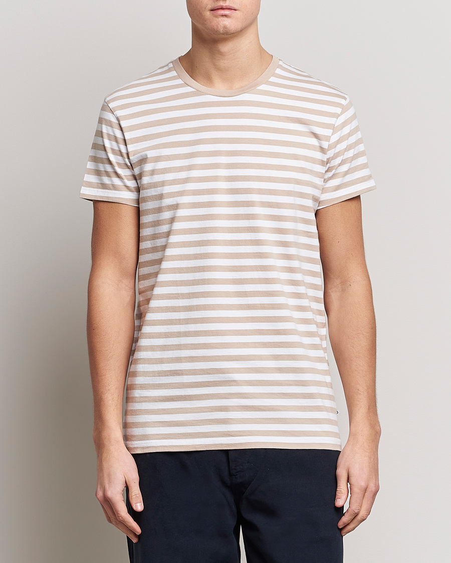 Hombres | Camisetas | Samsøe Samsøe | Samsøe & Samsøe Patrick Crew Neck Tee White Pure Cashmere