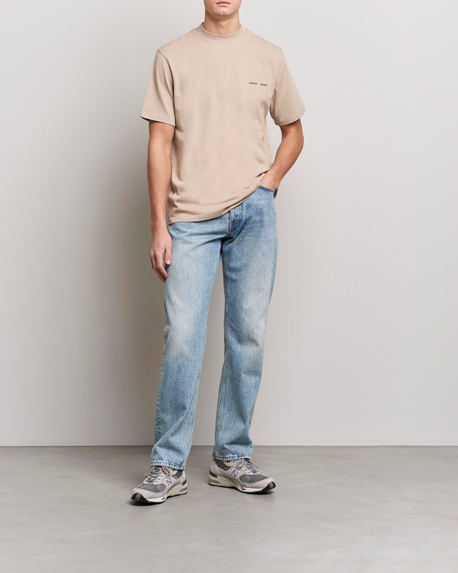 Hombres | Camisetas | Samsøe Samsøe | Norsbro Organic Cotton Tee Pure Cashmere