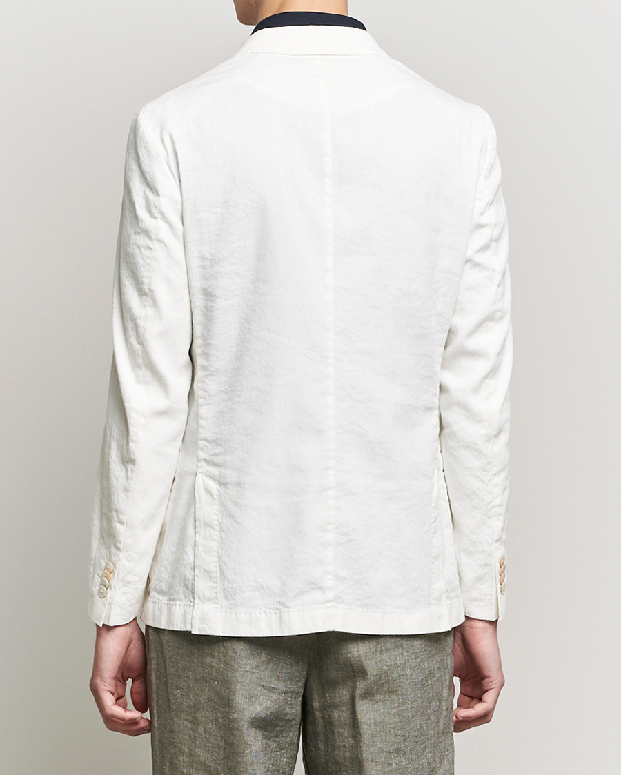 Hombres | Blazers | BOSS BLACK | BOSS Hanry Linen Peak Lapel Blazer White