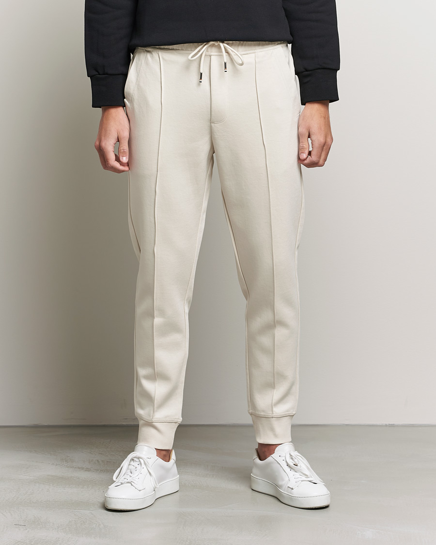 Hombres | Pantalones | BOSS BLACK | BOSS Tailored Schiller Jersey Trousers Open White