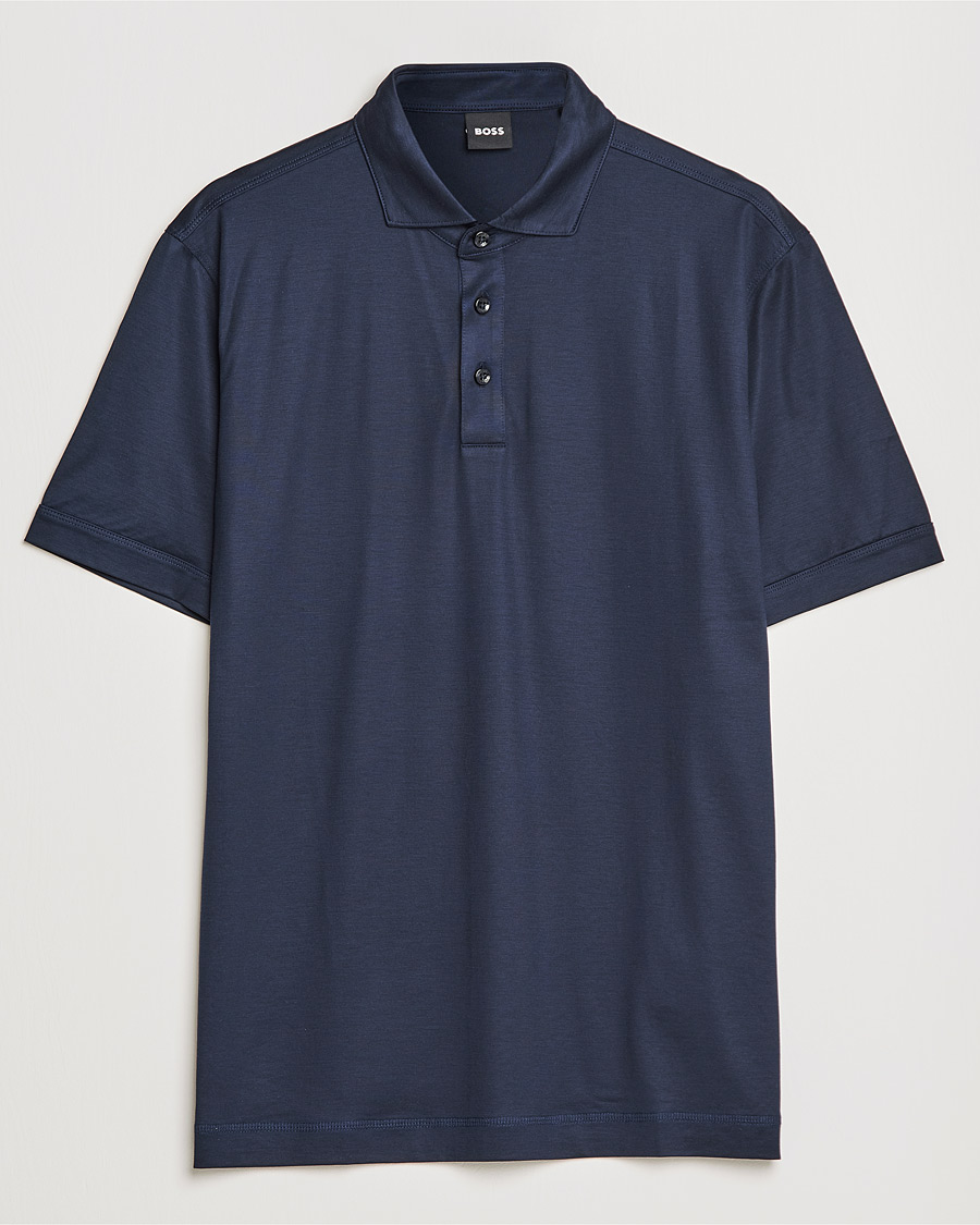 Hombres | Polos | BOSS BLACK | Press Polo Dark Blue