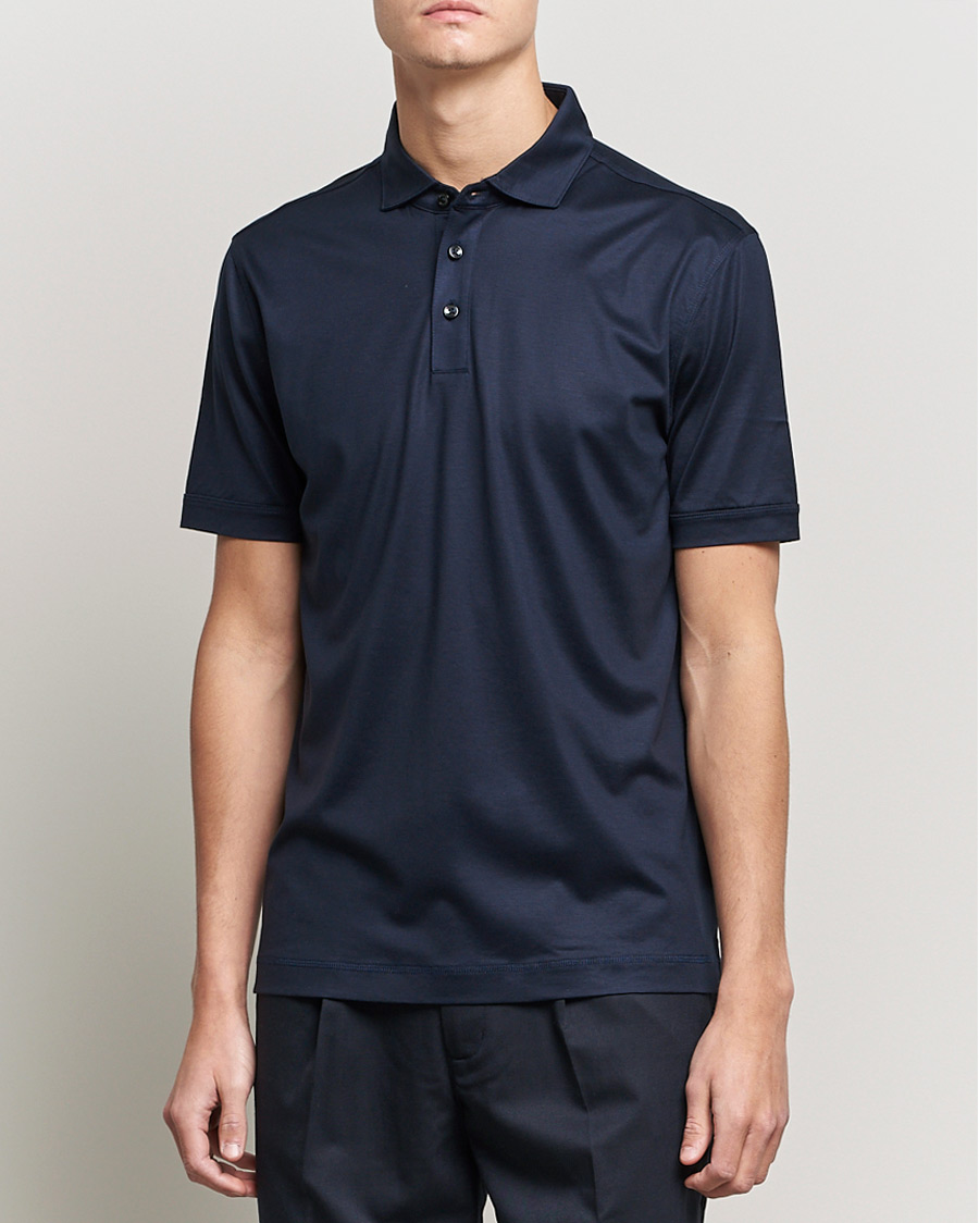 Hombres | Polos | BOSS BLACK | Press Polo Dark Blue