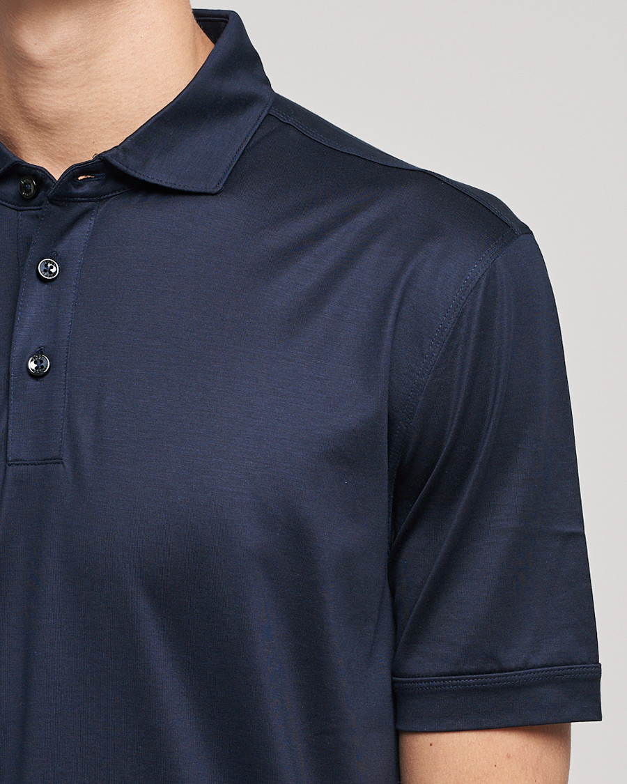 Hombres | Polos | BOSS BLACK | Press Polo Dark Blue