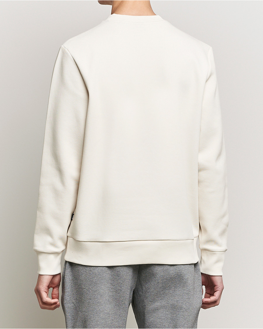 Hombres | Jerséis y prendas de punto | BOSS BLACK | Stadler Logo Crew Neck Sweatshirt Open White
