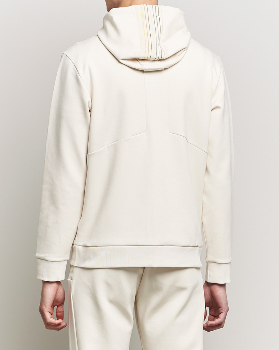 Hombres | Jerséis y prendas de punto | BOSS GREEN | BOSS Athleisure Saggy Logo Full Zip Hoodie Open White