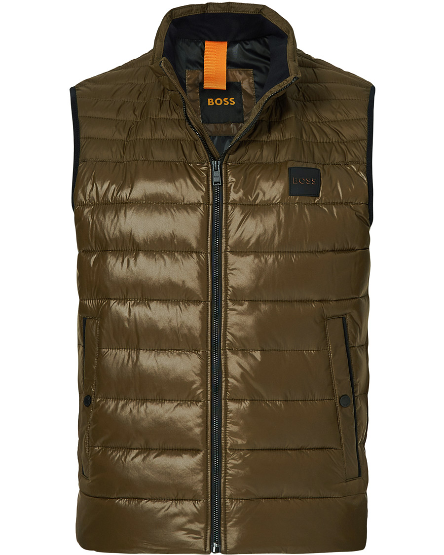 Hombres | Abrigos y chaquetas | BOSS ORANGE | Odeno Down Vest Dark Green