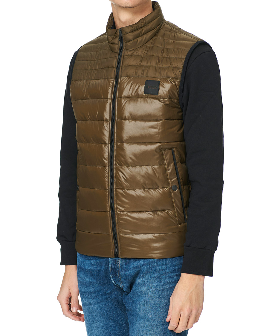 Hombres | Abrigos y chaquetas | BOSS ORANGE | Odeno Down Vest Dark Green