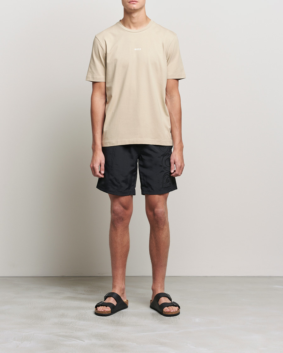 Hombres | Camisetas | BOSS ORANGE | BOSS Casual Tchup Logo Crew Neck Tee Light Beige