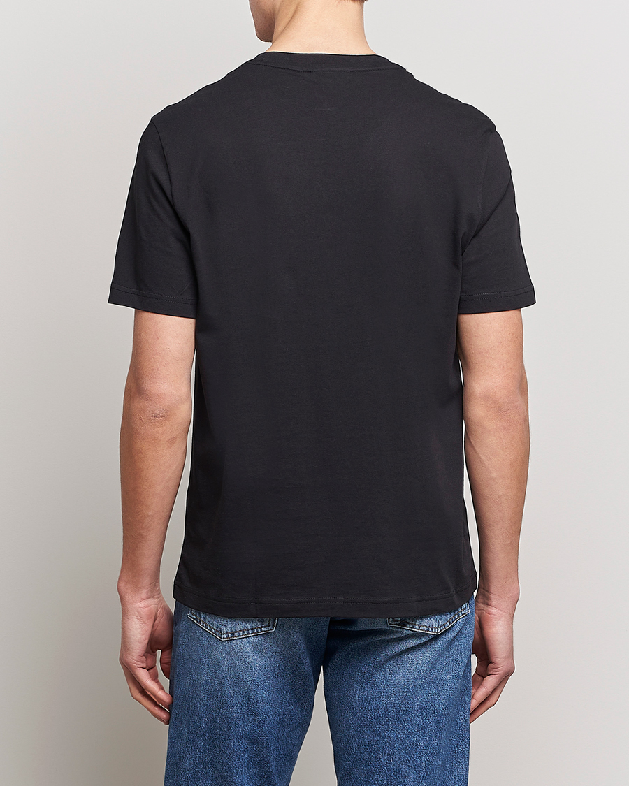 Hombres | Camisetas | Calvin Klein | Cotton Embroidery Logo Crew Neck T-Shirt Black